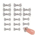 thumbnail image 1 of 16 piezas de lazos de uñas con diamantes de imitación, decoración acrílica con diamantes de imitación, 1 of 6