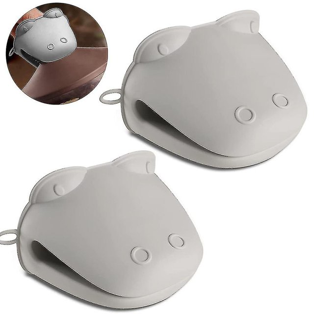 Manoplas de horno de silicona resistentes al calor antideslizantes para soportes de ollas para hornear cocinar barbacoa ShuxiuWang 8390611153021