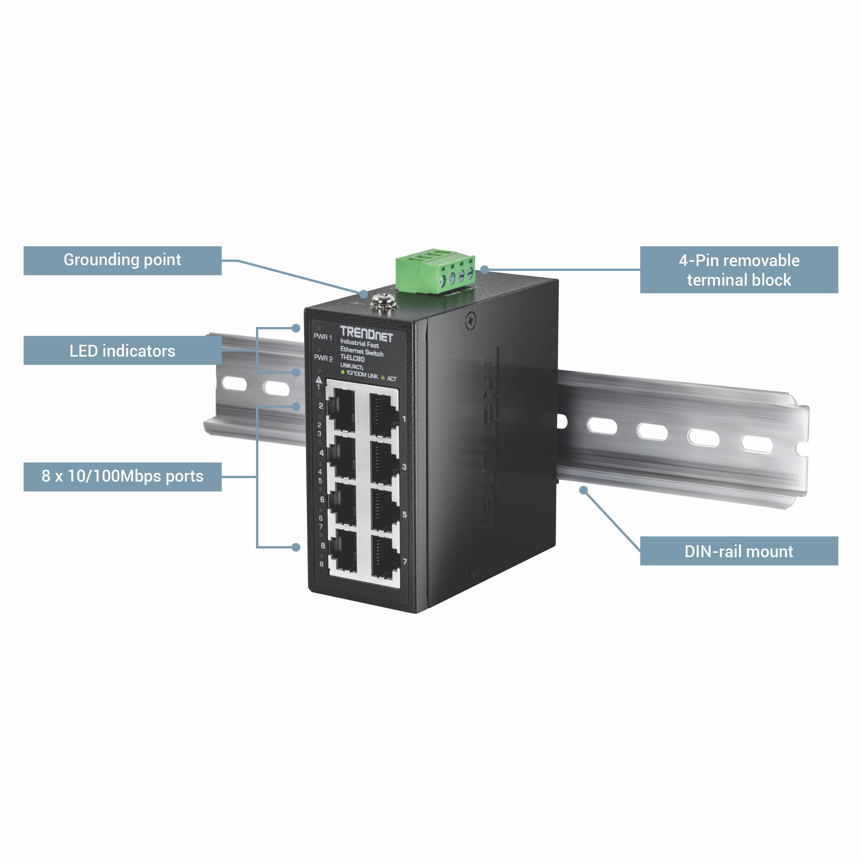 TRENDnet TPE-TG240g  24-Port Gigabit PoE+ Switch