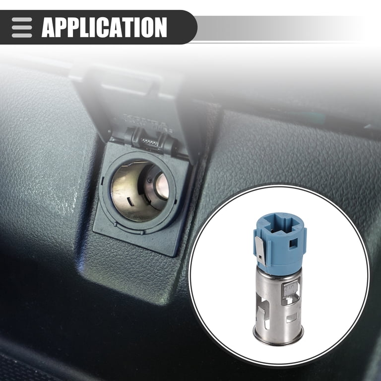 Unique Bargains 1Pc Power Outlet Base Cigarette Lighter Socket for Dodge Grand Caravan 1998-2018 Metal Silver Tone