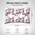 thumbnail image 6 of Easygdp Cherry Blossoms Pillowcase 20×30 inches, Throw Pillowcase with Invisible Zipper for Bedroom, Sofa, Office, 6 of 8
