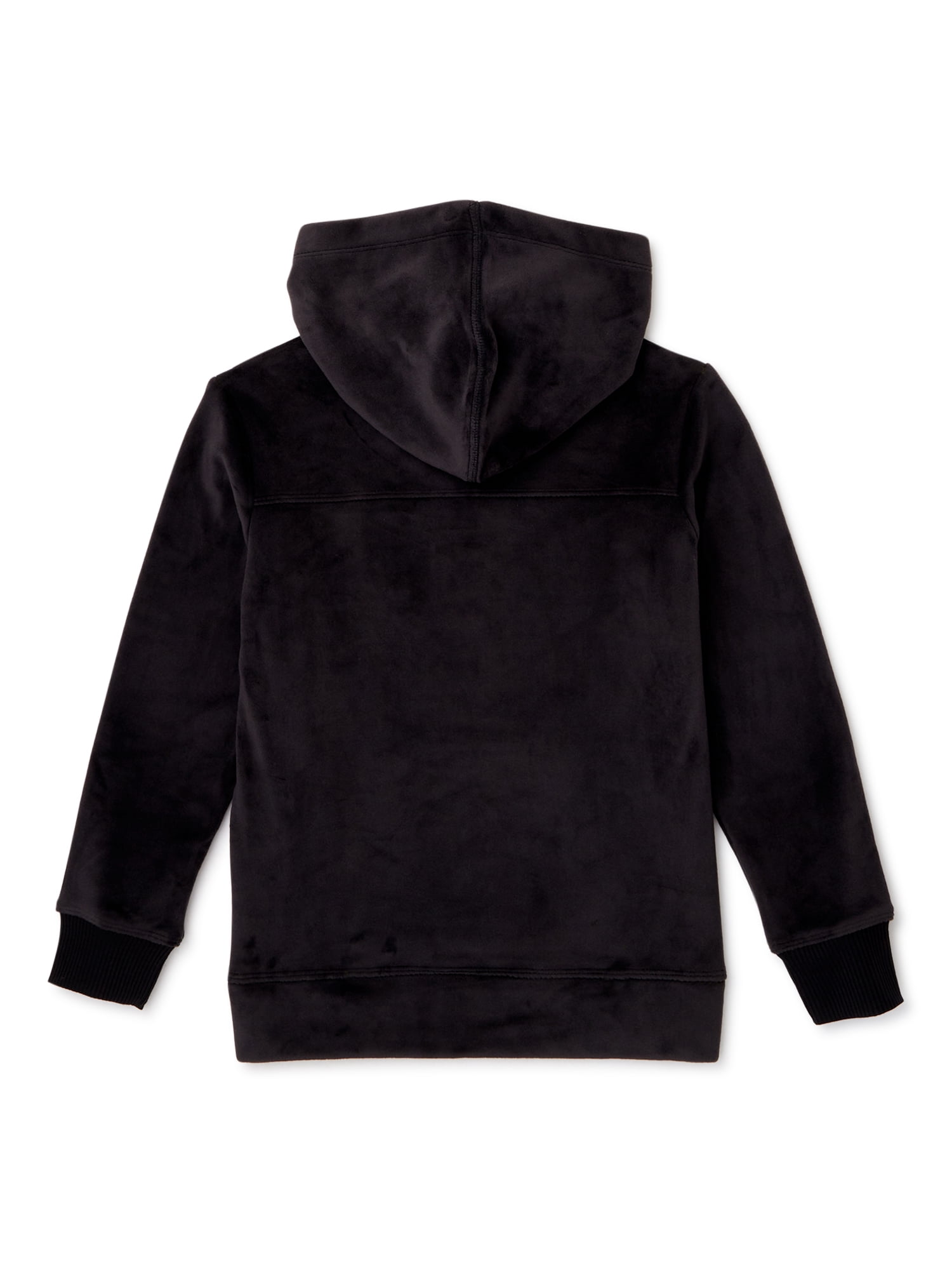 Wonder Nation Wonder Nation Girls Velour Cozy Pullover Hoodie Sizes 4 18 Plus Walmart Com Walmart Com