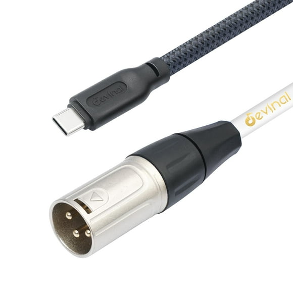 Cable USB C a XLR Devinal para smartphone o portátil a XLR macho