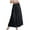 Black, variant on XIAONU Womens Skirts Elastic Waisted Pleated A Line Long Skirt Chiffon Flowy Maxi Skirts Boho Summer For Women