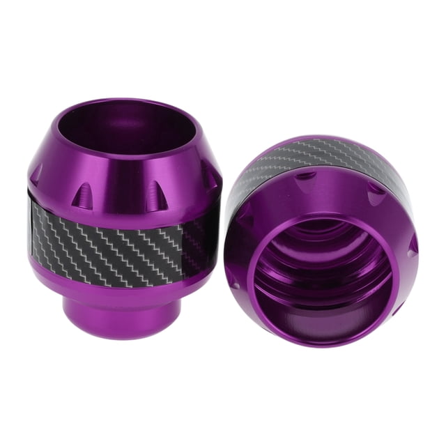 Deslizadores de marco de motocicleta Unique Bargains Protección contra caídas Rueda Protector de choque Scooter Moped Aleación de aluminio Púrpura 2 Pcs