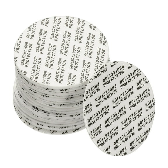 Uxcell 110Pack Foam Lid Liner, 44mm/1.73" PS Foam Resistant Tamper Pressure Sensitive Seal for Bottle Cap Liners Seals