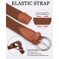thumbnail image 3 of AWAYTR Elastic Kids' Baseball Belts Brown, 3 of 8