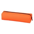 thumbnail image 2 of Lksixu Small Pencil Case, Solid Color Pencil Pouch with Smooth Zipper, Simple Stationery Organizer, Compact Pen Holder Portable Travel Cosmetic Makeup Bag, Orange, 2 of 9