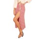 thumbnail image 4 of Vestido midi de línea A con vuelo y cintura alta con falda floral bohemia (flor roja grande, L), 4 of 4