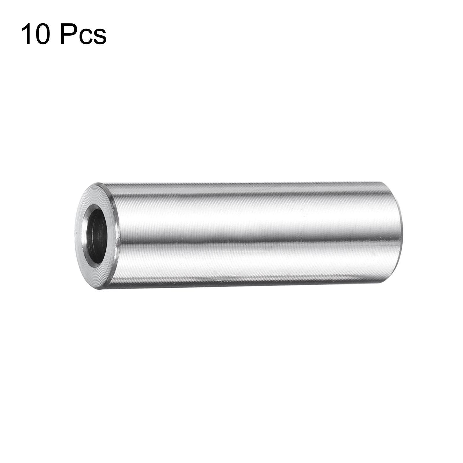 10 Packs Stainless Steel Spacer 1/4" Bore x 5/8" OD x 2" Length