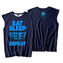 Jey Uso Eat Sleep Yeet Repeat Tank Tops Sleeveless Sport Gym Vest Women Men Trendy Outdoor Sportwear