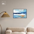 thumbnail image 3 of Beautiful Blue Canvas Pastel Abstract Calming Wall Art by Art Remedy, Black Frame, 30" x 24", 3 of 7