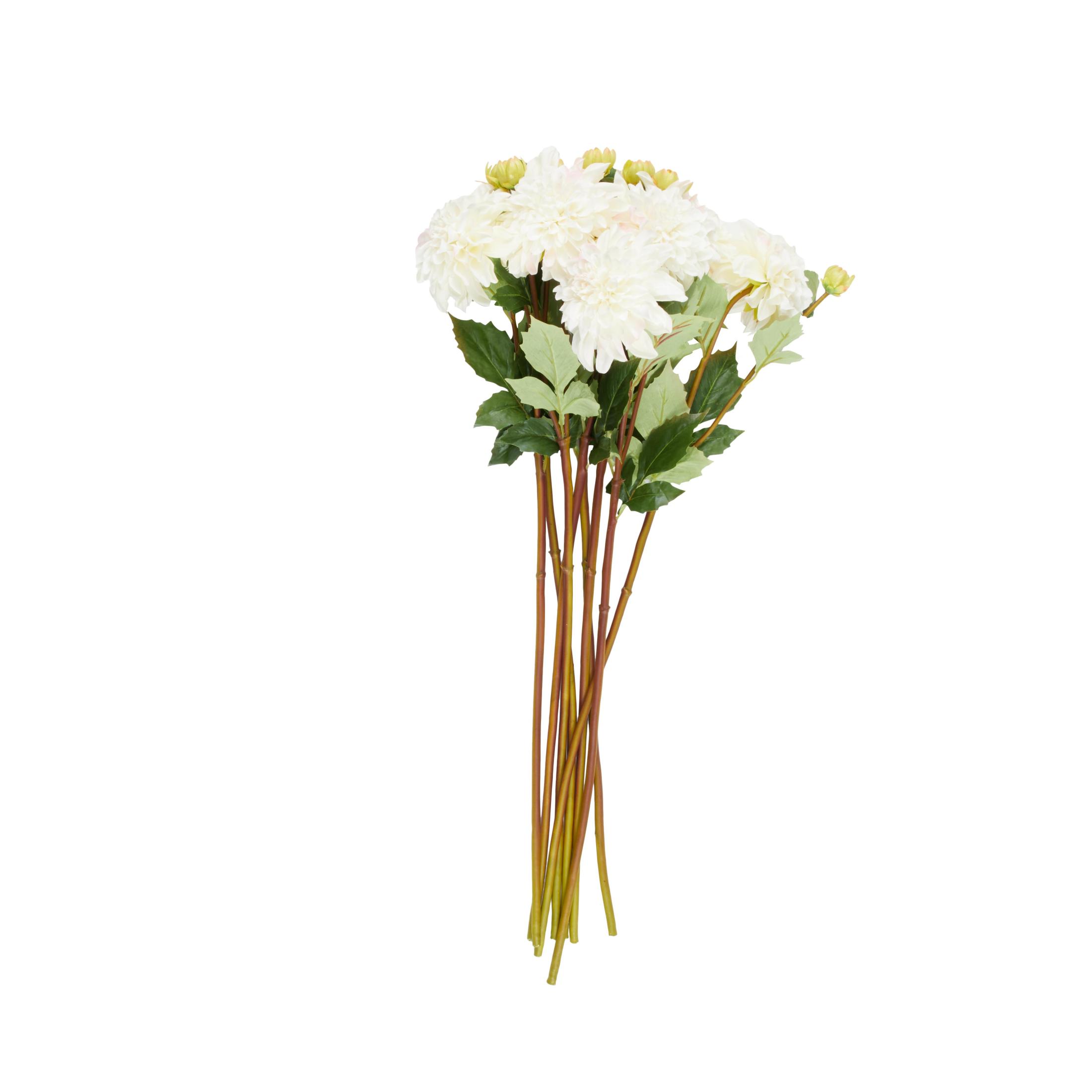 30" Plastic Floral Tall Dahlia Artificial Flower Stem, by DecMode (8 Count)
