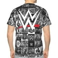 thumbnail image 2 of W-W-E T Shirt, Men's Casual Short Sleeve Shirt, 3D Print Tee Shirt, Crew Neck Shirt, Regular Size, S-3XL, 2 of 9