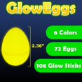 thumbnail image 3 of Easter Glow Eggs MGParty 72 con 108 minibarras luminosas para niños, 3 of 7