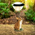 thumbnail image 2 of Solar Garden Light Outdoor Decorative Bunny Puppy Figure with Integrated Solar Panel and LED Lighting System, 2 of 6