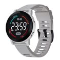 thumbnail image 3 of Resicozy Mens Digital Watch Round Watches Ultra-Thin Wrist Watch For Men Running Sports Gray, 3 of 4