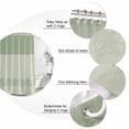 thumbnail image 3 of Sage Green Botanical Bathroom Shower Curtains with 12 Hooks Polyester Waterproof Shower Curtain for Stalls and Bathtubs Spring Floral Leaf Decorative Bathroom Privacy Curtain 36x72 Inches, 3 of 9