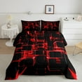 thumbnail image 2 of Erosebridal Buffalo Plaid Bedding Twin Comforter Set,Geometric Grid Down Comforter,Lightweight Reversible Bedding Sets Twin with Comforter,Teenager Bedroom Decor,3pcs, 2 of 8