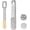 White, variant on Double-Sided Stainless Steel Foot File, Foot Callus Remover & Foot , Professional At- Pedicure Tool for Dry & Wet , Hard & Corn Remover, White ( Salon Use)