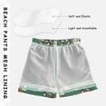 thumbnail image 3 of FORMRS Boys Swim Trunks Quick Dry Mesh Liner Boardshorts Sizes XS-XL, Christmas Gingerbread, 3 of 7