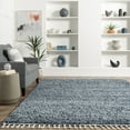 thumbnail image 6 of nuLOOM Brooke Contemporary Shag Area Rug, 4' x 6', Blue, 6 of 9