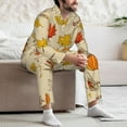 thumbnail image 7 of Lsque Rustic Harvest Time Pattern Long Sleeve Pajama Set for Men - Soft 2-Piece Sleepwear and Loungewear Set with Pockets, Comfy Nightwear-Medium, 7 of 7