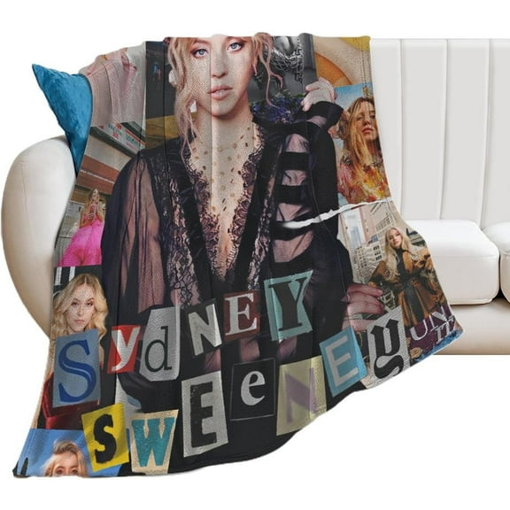 Sydney Sweeney Blanket Super Soft Throw Blanket Silky Flannel Lightweight for Sofa, Bed Blanket All Season Use 60""*80""（150 * 200cm）, Style