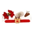 thumbnail image 3 of 4Pcs Christmas Clips Kit Bow Hair Pins Small Santa Stocking Reindeer Hair Barrettes Cute Holiday Hair Accessories For Girls Women Kids Toddlers Birthday Gifts, 3 of 5