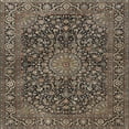 thumbnail image 1 of Ahgly Company Machine Washable Indoor Square Traditional Burgundy Brown Area Rugs, 3' Square, 1 of 7