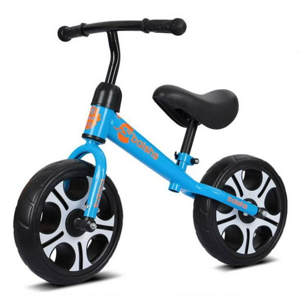 Kids Balance Bike, No Pedal Toddler Bike with Carbon Steel Frame Adjustable Seat 12inch Toddler