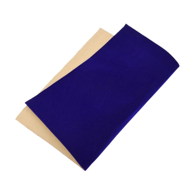 Rongfmy Sticky Back Self Adhesive Sheet Velvet Velour Fabric Art Craft Sticker Blue