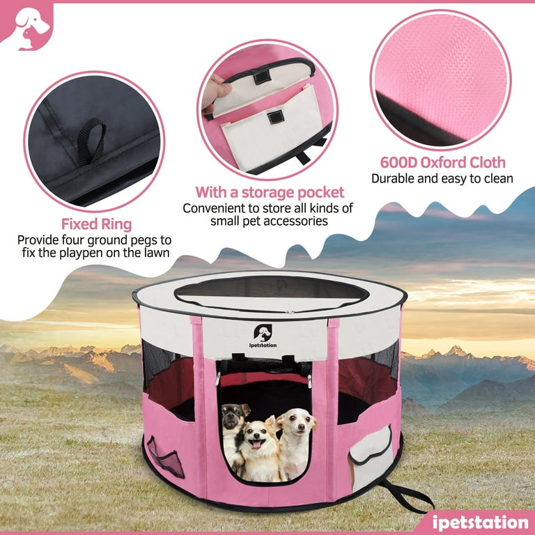 Pink hotsell puppy pen