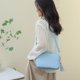 thumbnail image 3 of Bolso bandolera pequeño de PU de gran capacidad para niñas con un solo hombro Azul cielo, 3 of 5