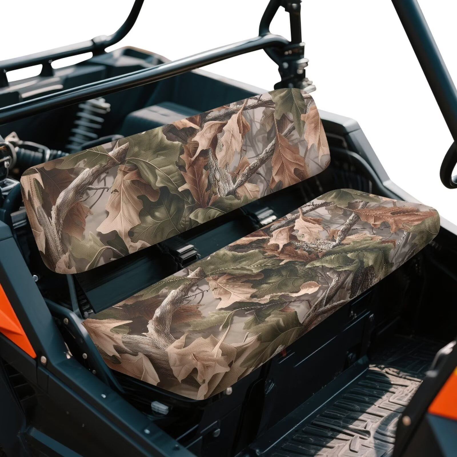 Uorisanigo UTV Seat Cover Non-Slip Camo Hunting Forest Mule Seat Cover Covers Universal UTV Bench Seats Covers Accessories Fit for Kawasaki Mule 4010 4x4 Diesel 2009-2013