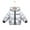 Silver, variant on Kids Girl Boy Hoodie Coat Toddler Warm Shiny Puffer Jacket Snowsuits 2-8T