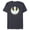 Navy Heather, variant on Star Wars Hanukkah Menorah Rebel Alliance A Little Light - Short Sleeve Blended T-Shirt for Adults - Customized-Dark Heather