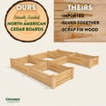 thumbnail image 2 of Greenes Fence  8' x 8' x 10.5" (3/4" Thick) U-Shaped Premium Cedar Raised Garden Bed, 2 of 8