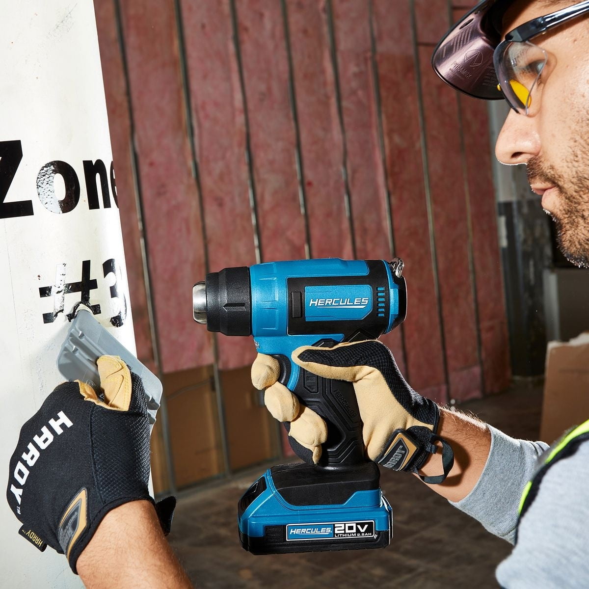 HERCULES 20v Lithium-Ion Cordless Compact Heat Gun - Tool Only