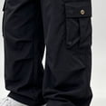 thumbnail image 4 of Nugftut Boys Pants Relaxed Outdoor Cargo Pants Elastic Waist Sports Pants with Pockets Size 13-14, 4 of 6