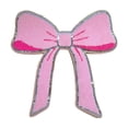 thumbnail image 2 of Iron Patches Kawaii P-ink Bows Embroidered With Sequin Applique Cute Sew Stickers DIY Accessories For Clothing Jackets, 2 of 6
