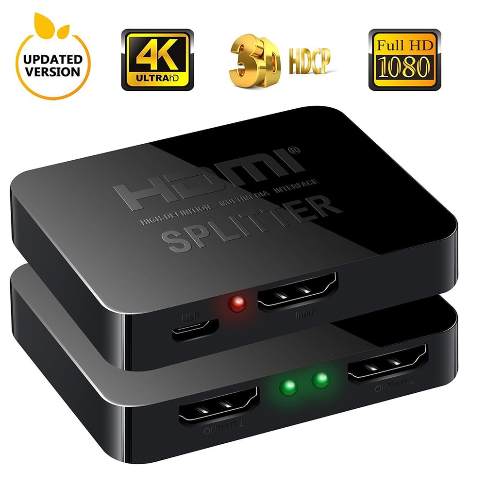 HDMI Switcher Video Converter 3 Ports (1 in 2 out) Supports 1080P 4K 3D