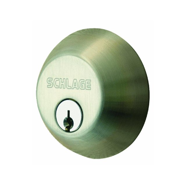 Cerrojo doble cilíndrico Lock SCHLAGE B62NV619 de níquel satinado