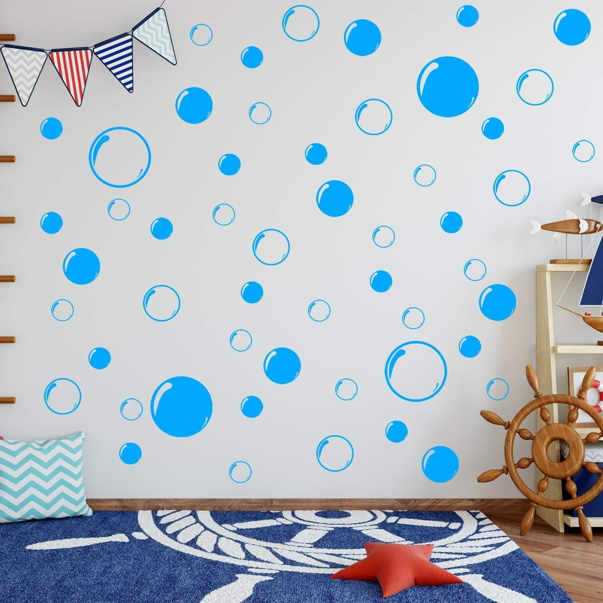 VWAQ Bubbles Wall Stickers Bathroom Decals Peel and Stick Decor 52