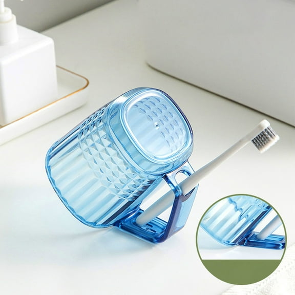 PPgejGEK High-grade Transparent Imitation Crystal Toothbrushing Mouthwash Cup for Students Couple Household Bathroom Decor Wash Cup