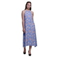 thumbnail image 1 of Bimba Robe Décontractée Longue Dos Nu à Col Halter Imprimée pour Femmes - Moyen, 1 of 6