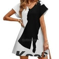 thumbnail image 3 of Keith : Robe Dos Nu à Lacets, Col Carré, Design Mode, Grande Taille, Ample, 3 of 4