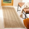 thumbnail image 2 of SAFAVIEH Natural Fiber Maisy Border Seagrass Runner Rug, Natural/Beige, 2'6" x 18', 2 of 5