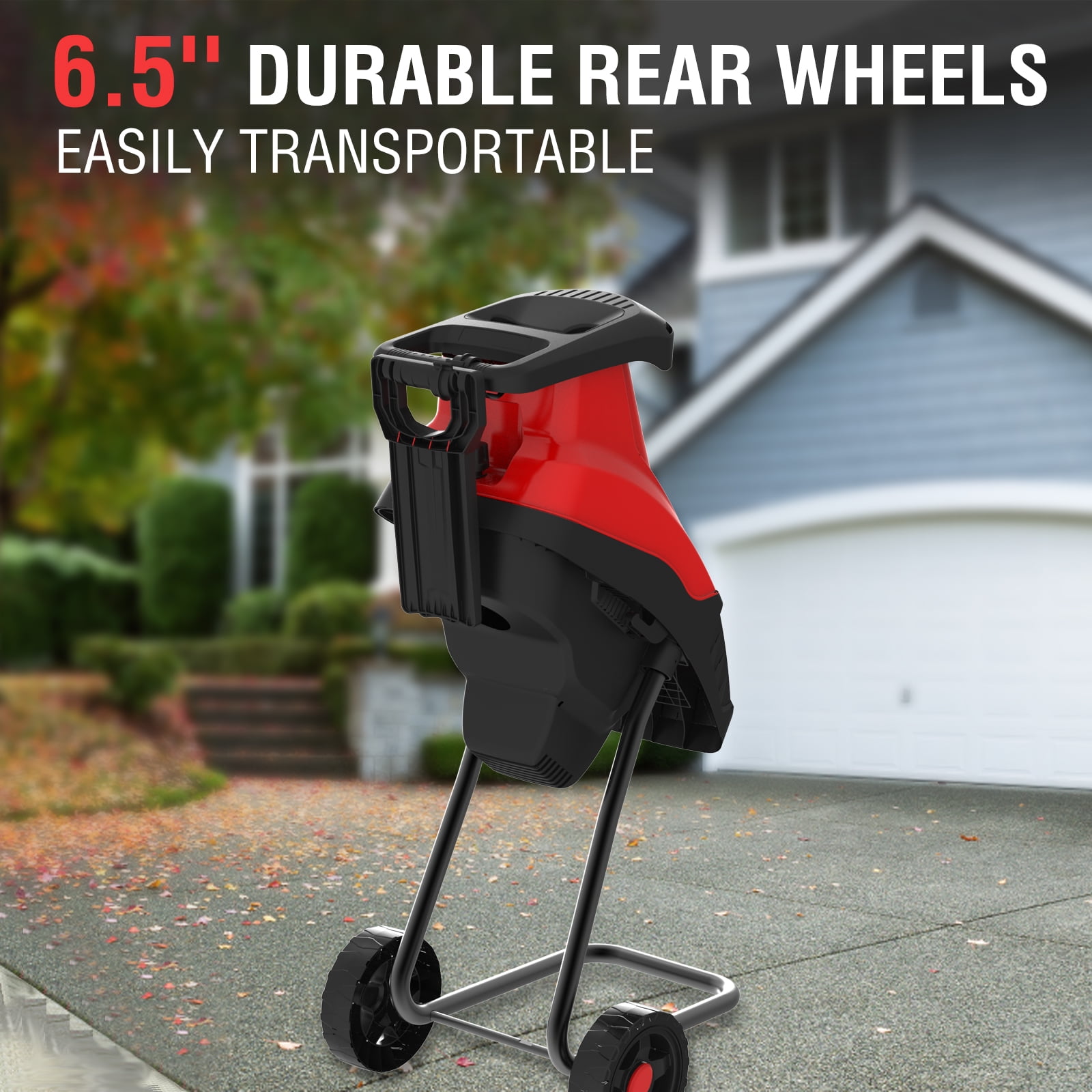 PowerSmart PS10W 15-AMP Wood Chipper Electric, Shredder, and Mulcher - 3