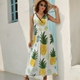 thumbnail image 2 of Lunarable Pineapple Sleeveless Dress Woman Fashion Long Dresses Women's Summer Suit Dress 2025, 2 of 7